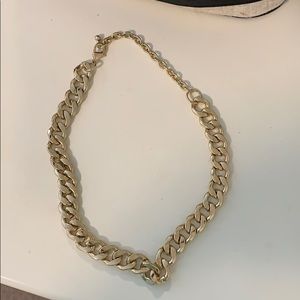 j crew gold chain link necklace